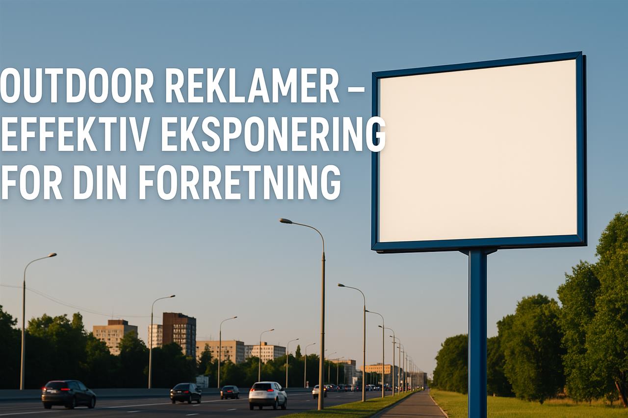Outdoor reklamer - effektiv eksponering for din forretning